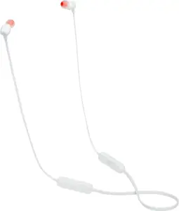 JBL belaidės ausinės "Tune 115BT", baltos spalvos