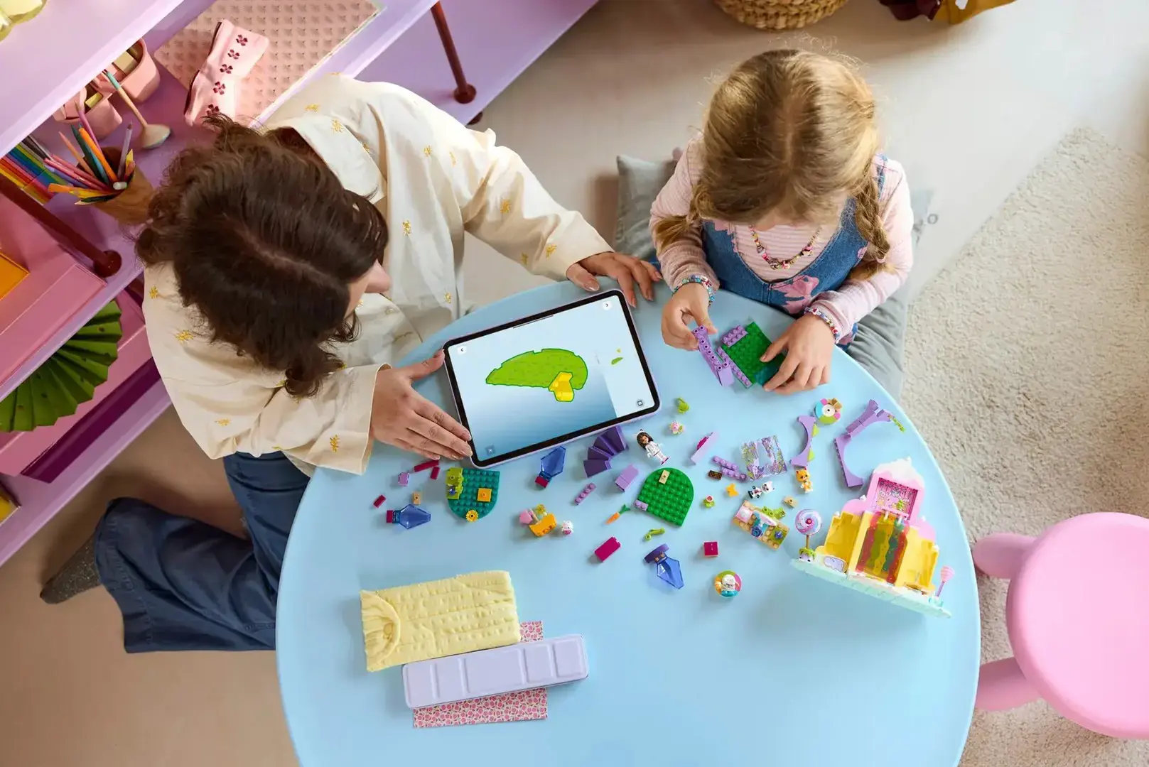 LEGO GABBY’S DOLLHOUSE 11205 Sweet Treat Mountain and Kitty Garden