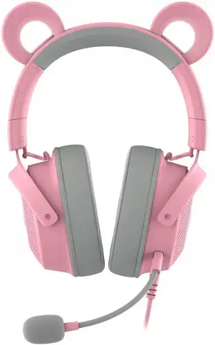 "Razer" laidinės, per ausis, kvarco, žaidimų ausinės, "Kraken V2 Pro", "Kitty Edition