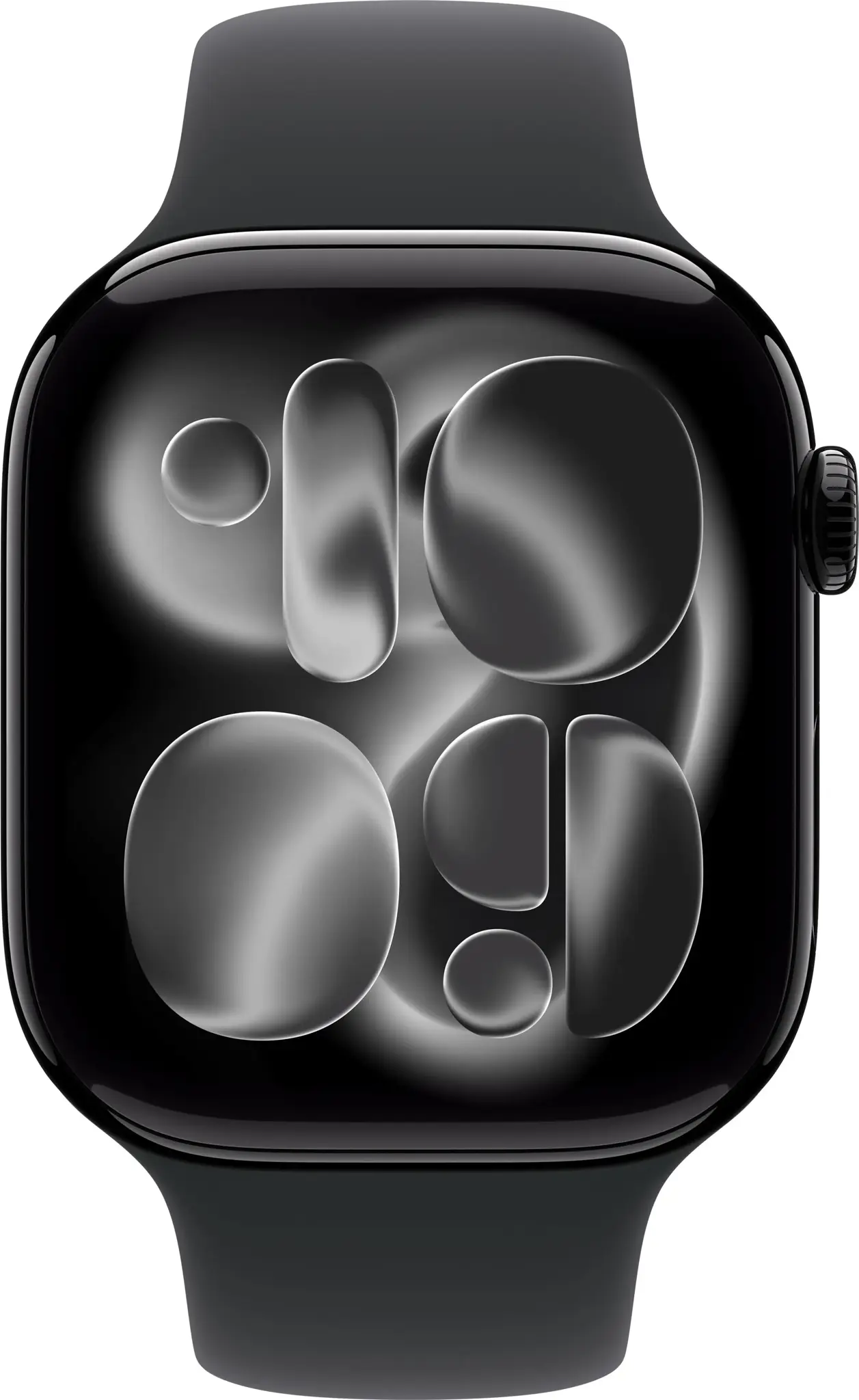 Apple Watch Series 11 GPS + Cellular 46mm Jet Black Aluminium Case with Black Sport Band - M/L | Smart watch | LTPO OLED Always-On Retina | Waterproof | Jet Black