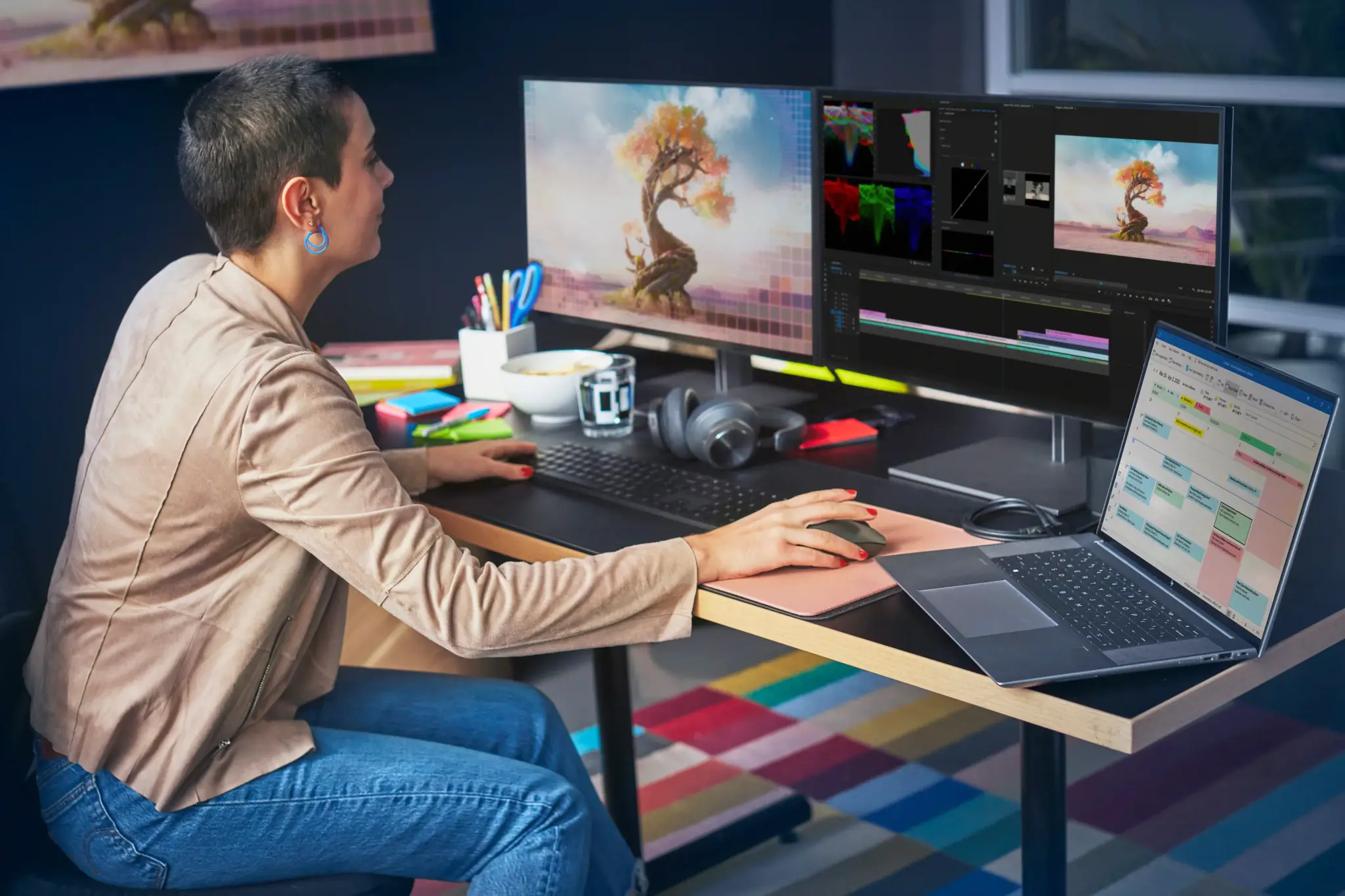 HP 975 USB + BT dviejų režimų belaidė klaviatūra - EURO