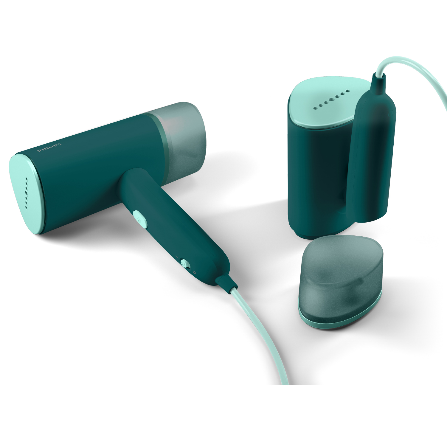 Philips 3000 series STH3020/70 Handheld Steamer, Portable steam cleaner, 0.12 L, Green, Buttons, 2 m, 0.12 L