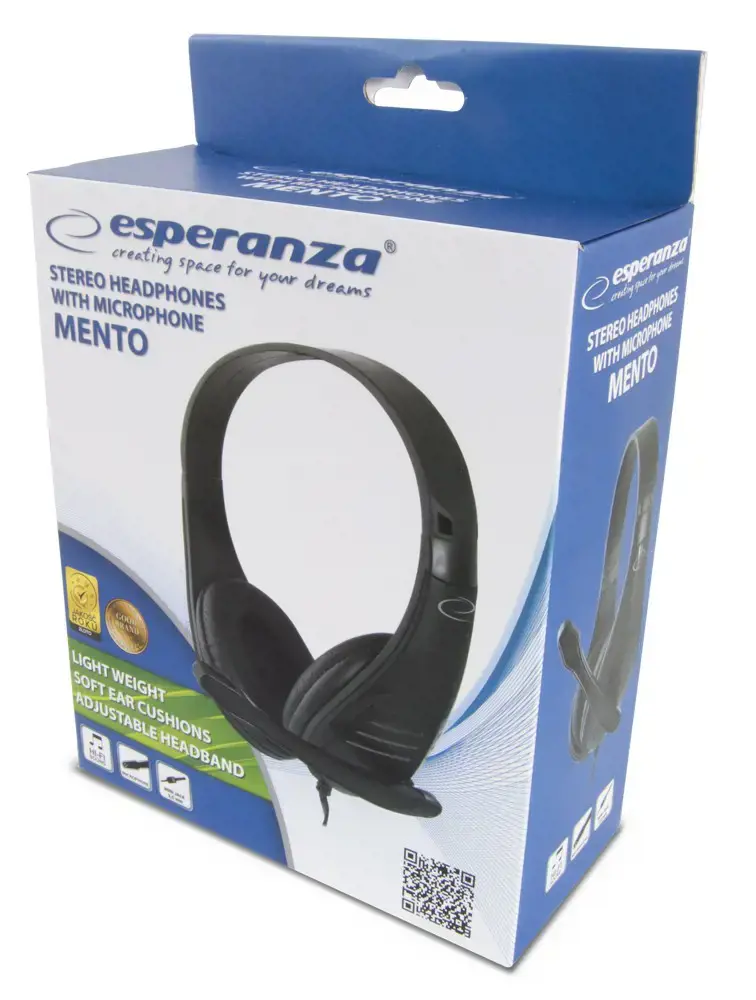 Esperanza EH209K STEREO HEADPHONES WITH MICROPHONE