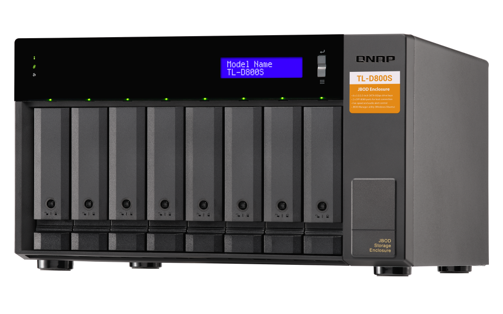 QNAP TL-D800S 8-bay desktop SATA JBOD expansion unit