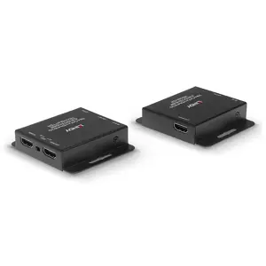 Lindy 70m Cat.6 HDMI 4K30 and IR Extender with PoC and Loop Out, 3840 x 2160 pixels, AV transmitter & receiver, 70 m, Wired, Black, HDCP
