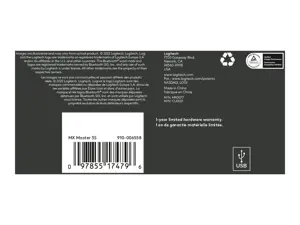 "Logitech MX Master 3S Performance" belaidė pelė - šviesiai pilka