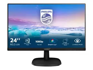 Monitorius Philips V Line Full HD LCD monitor 243V7QJABF/00, 60.5 cm (23.8"), 1920 x 1080 pixels, Full HD, LED, 4 ms, Black