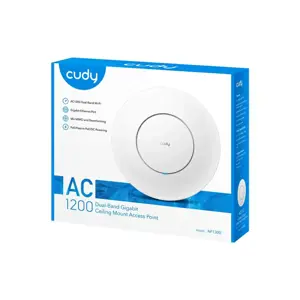"Cudy AC1300 White Power over Ethernet (PoE)
