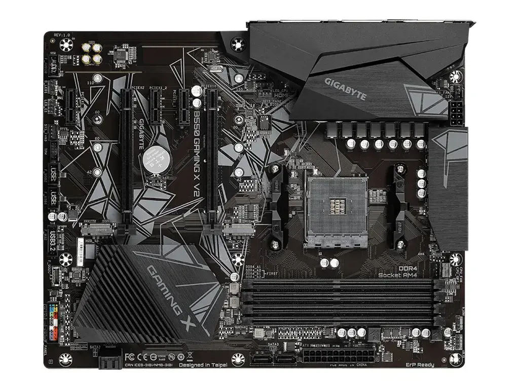 Gigabyte B550 Gaming X V2, AMD, Socket AM4, 3 kartos "AMD Ryzen™ 3", 3 kartos "AMD Ryzen 5", 3 kartos "AMD Ryzen™ 7", 3 kartos..., DDR4-SDRAM, 128 GB, DIMM