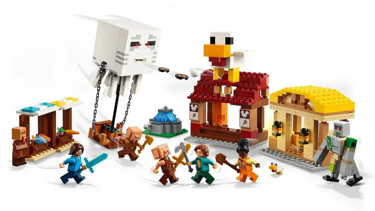 LEGO MINECRAFT 21273 The Ghast Balloon Village Attack