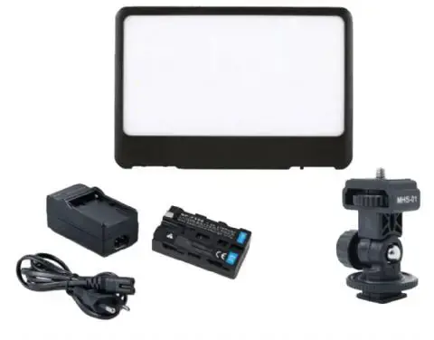 "Falcon Eyes" minkštųjų LED lempų rinkinys + baterija DV-80SL-K2 