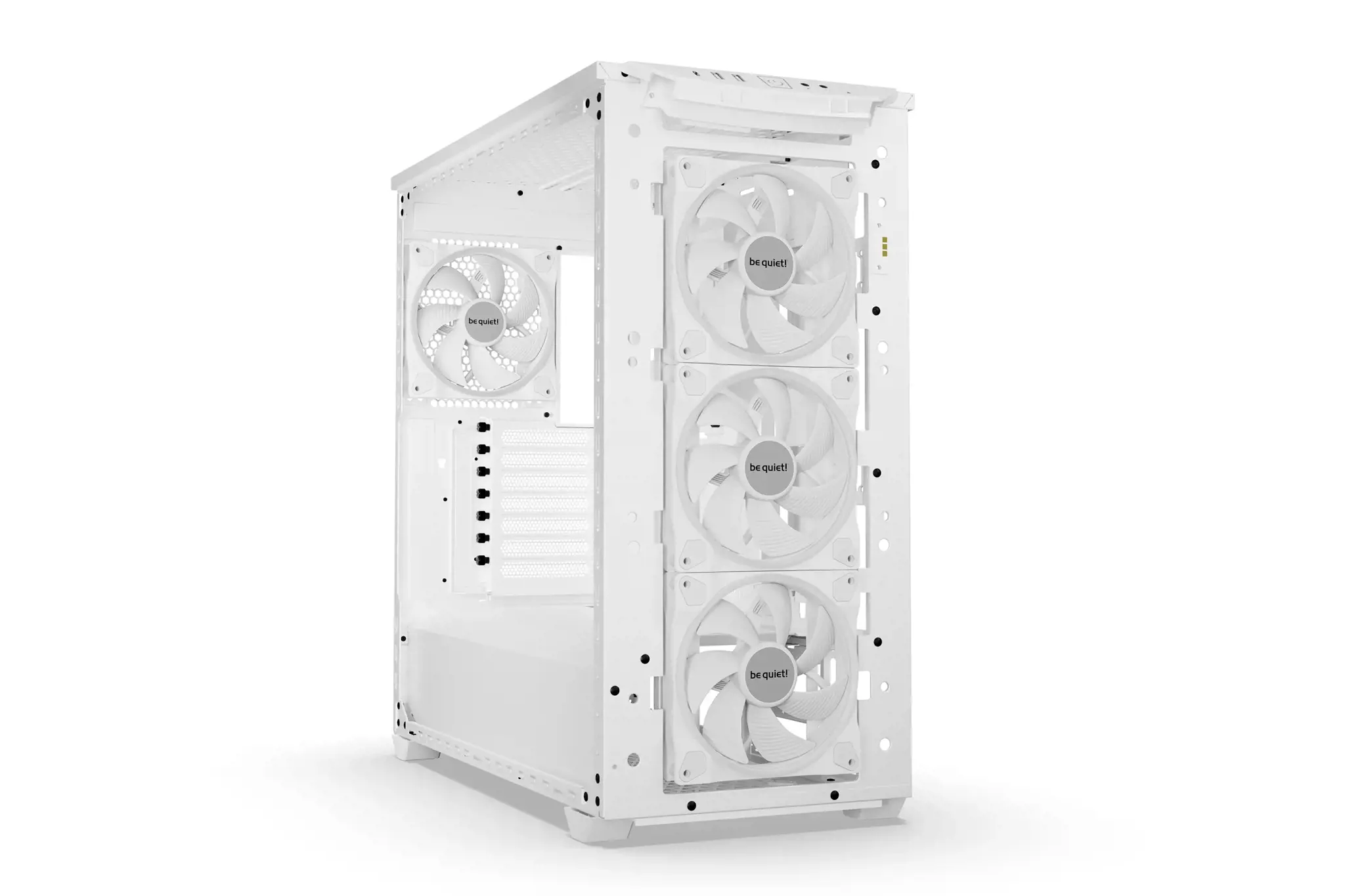Būkite tylūs! Shadow Base 800 FX White, Midi Tower, Kompiuteris, Balta, ATX, EATX, micro ATX, Mini-ITX, Akrilonitrilo butadieno stirenas (ABS), Plienas, Grūdintas stiklas, Multi