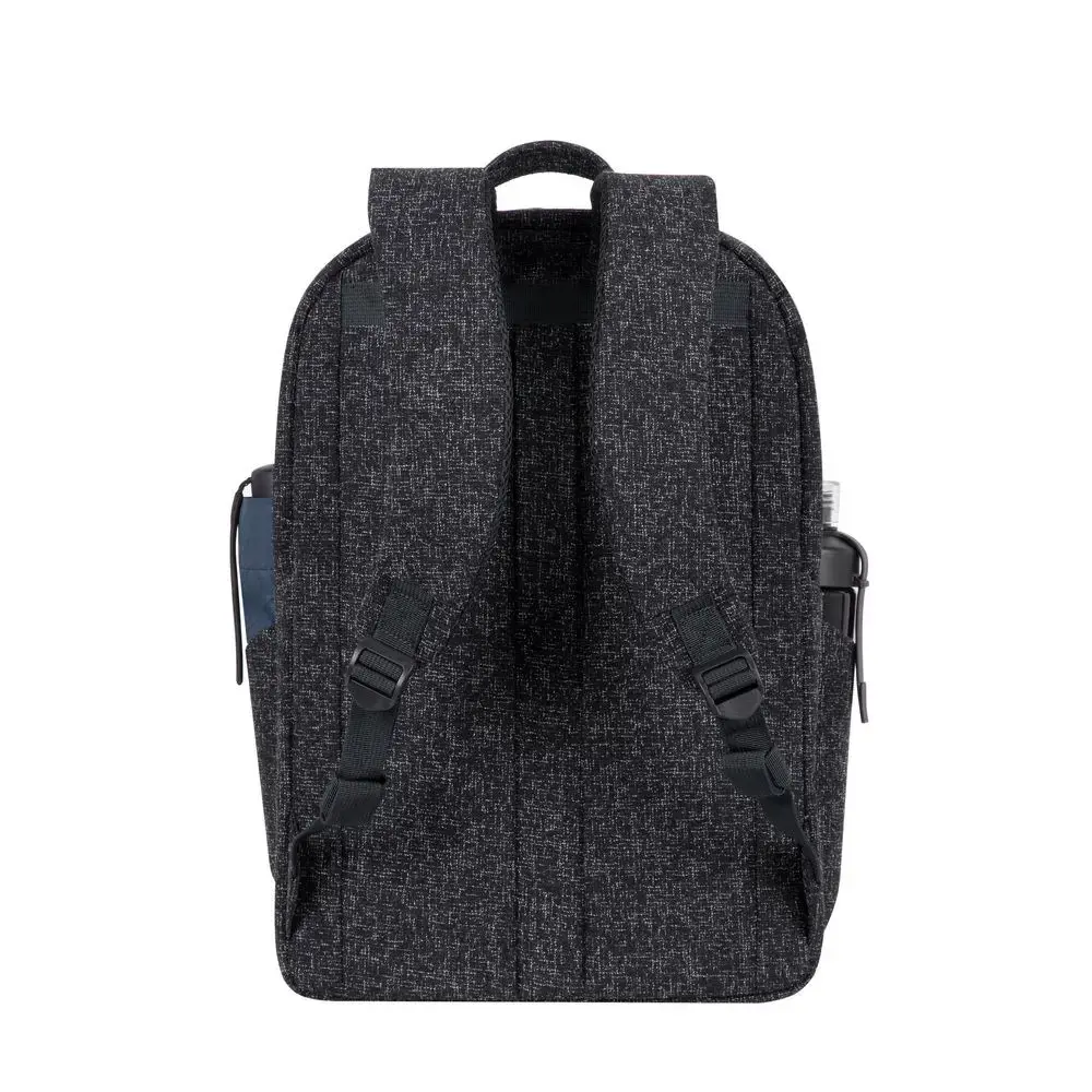 15,6" nešiojamojo kompiuterio kuprinė, RIVACASE Anvik, 15L, juoda, vandeniui atspari medžiaga, kišenės 10,5" planšetiniam kompiuteriui, išmaniajam telefonui, dokumentams, priedams, buteliui