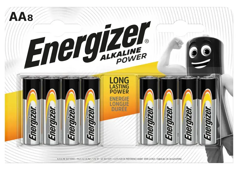Energizer LR06-8BB Alkaline Power AA (LR6) BLISTER PACK 8PCS.
