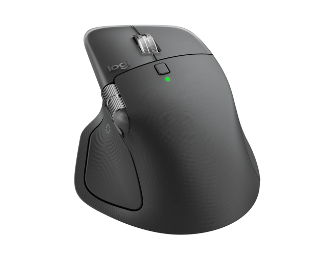 Logitech MX Master 4 Belaidė pelė RF Wireless + Bluetooth, 8000 DPI, Graphite