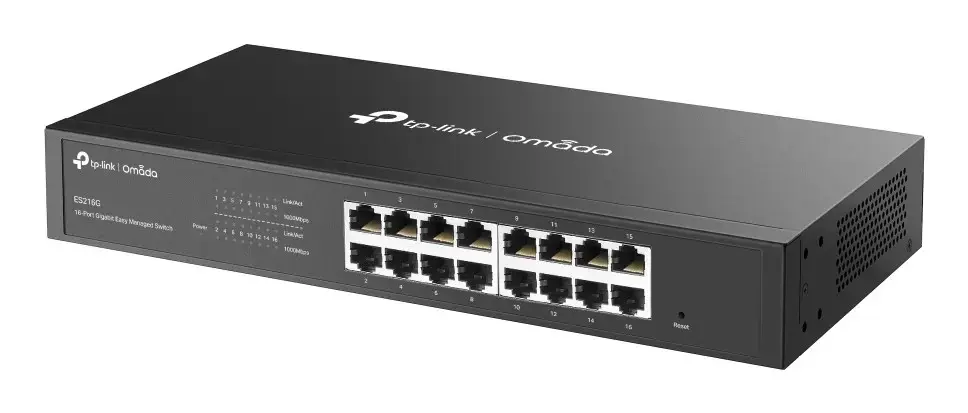 TP-Link Omada ES216G network switch Managed L2 Gigabit Ethernet (10/100/1000) Black