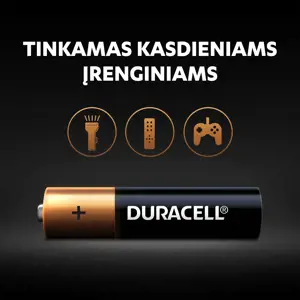 Baterijos DURACELL AAA, LR03, 2vnt
