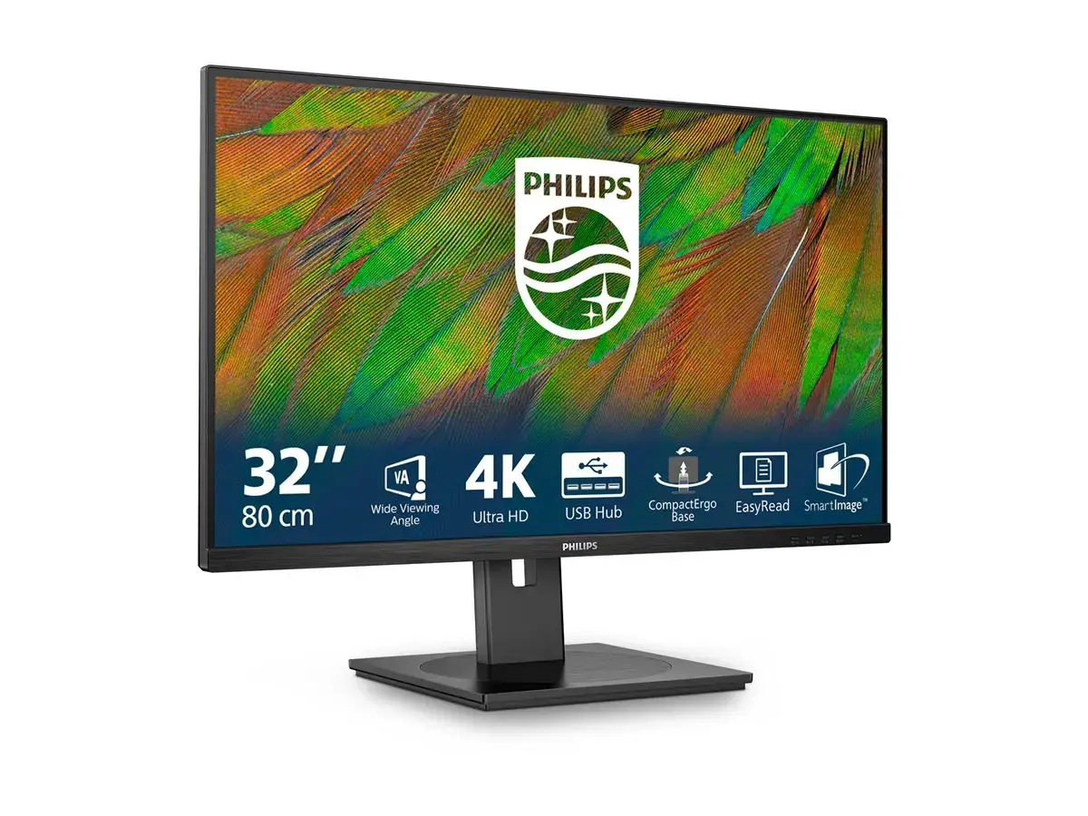 Philips | 32B1N3800/00 | 32 " | VA | 16:9 | 60 Hz | 4 ms | 3840 x 2160 pixels | 350 cd/m² | HDMI ports quantity 2 | Black