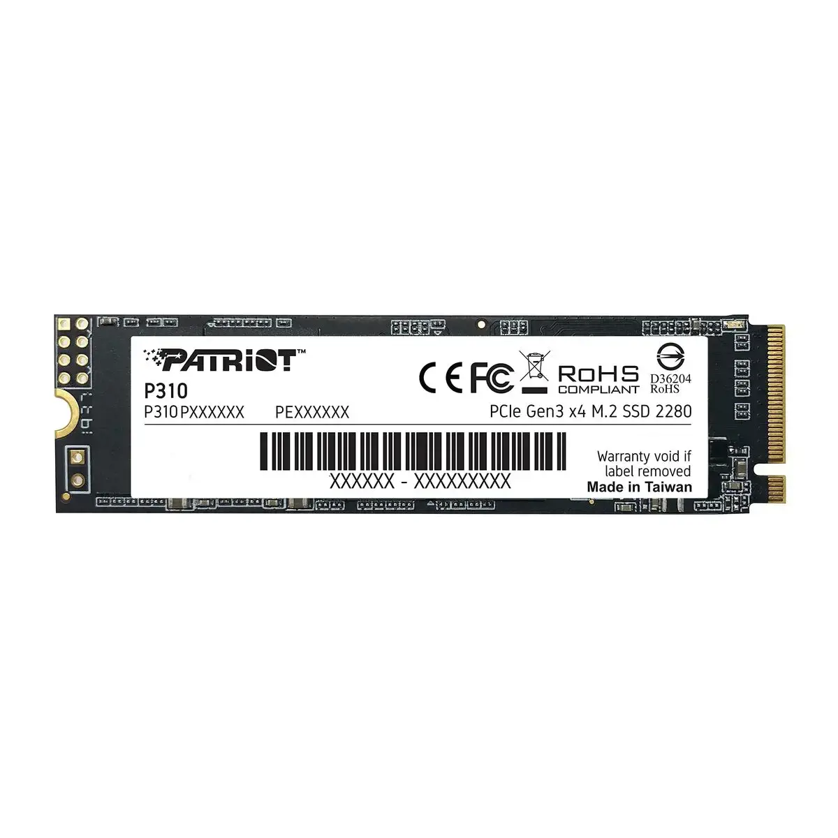 SSD diskas PATRIOT MEMORY P310P960GM28 960 GB, M.2 2280, PCIe 3.0 x4 (NVMe)