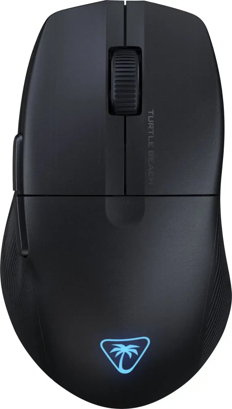 Turtle Beach Pure Air - Ultra-Light Wireless Ergonomic RGB Gaming Mouse, 26K DPI Optical Sensor, 125 hour Battery, Dual Wireless System, TITAN Optical Switches, Bluetooth, RGB Illumination. Semi-translucent Black, Right-hand, Optical, RF Wireless + Bluetooth, 26000 DPI, Black, Translucent