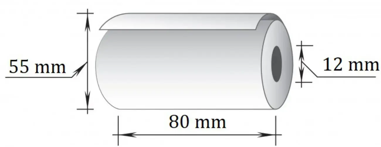 Terminė kasos juosta, 80 mm x 40 m/12 mm, 8 vnt/pak