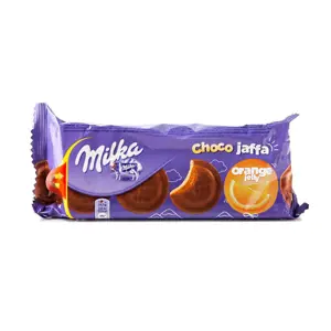 Sausainiai MILKA Jaffa, su apelsinų skonio įdaru, 147 g