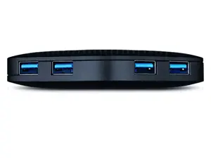 TP-Link UH400, USB 3.2 Gen 1 (3.1 Gen 1) Type-A, USB 3.2 Gen 1 (3.1 Gen 1) Type-A, 5000 Mbit/s, juoda, 71 mm, 71 mm, 71 mm