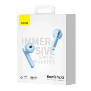 "TWS Baseus Bowie WX5" ausinės (mėlynos)
