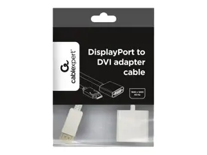 GEMBIRD A-DPM-HDMIF-002-W Gembird Displayport vyriškos ir HDMI moteriškos lyties adapteris, 10 cm