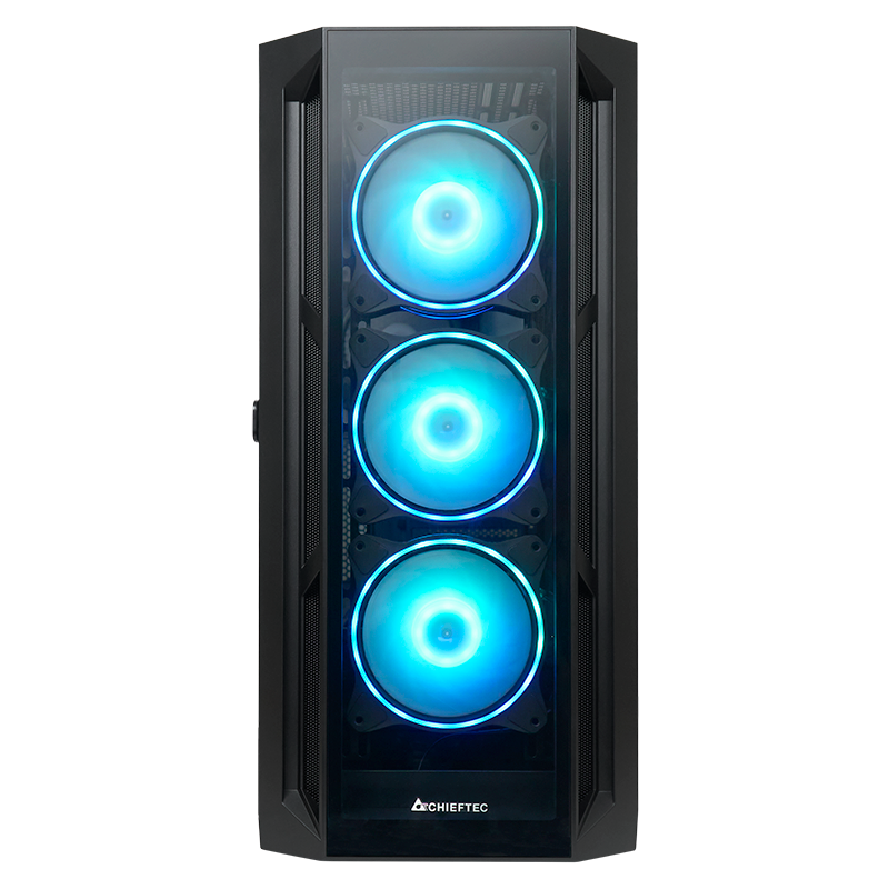 Chieftec APEX GA-01B-TG-OP ATX, Midi Tower, PC, Black, ATX, EATX, ITX, micro ATX, Mini-ITX, SPCC, Gaming