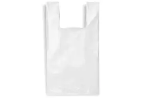 Fasavimo maišeliai su rankenelėmis, 30 / 8 x 55, 15 mk, balti, 100 vnt., 0,75 kg