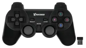 Vakoss GP-4705BK Gaming Controller Black RF Gamepad Analogue / Digital PC, Playstation 3