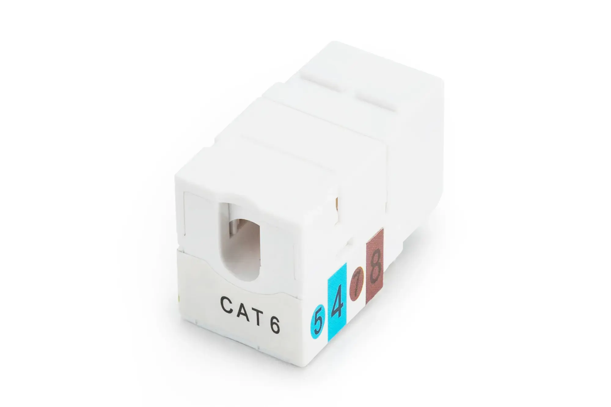 DIGITUS Keystone modulis Cat6 RJ45 neekranuotas kabelis, montuojamas per LSA juosteles, E klasė