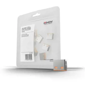 USB PRIEVADO BLOKATORIUS 10PAKUOČIŲ/ORANGE 40463 LINDY