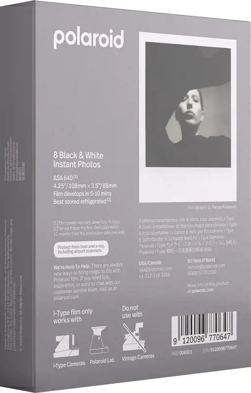 POLAROID B&amp;W FILM FOR I-TYPE