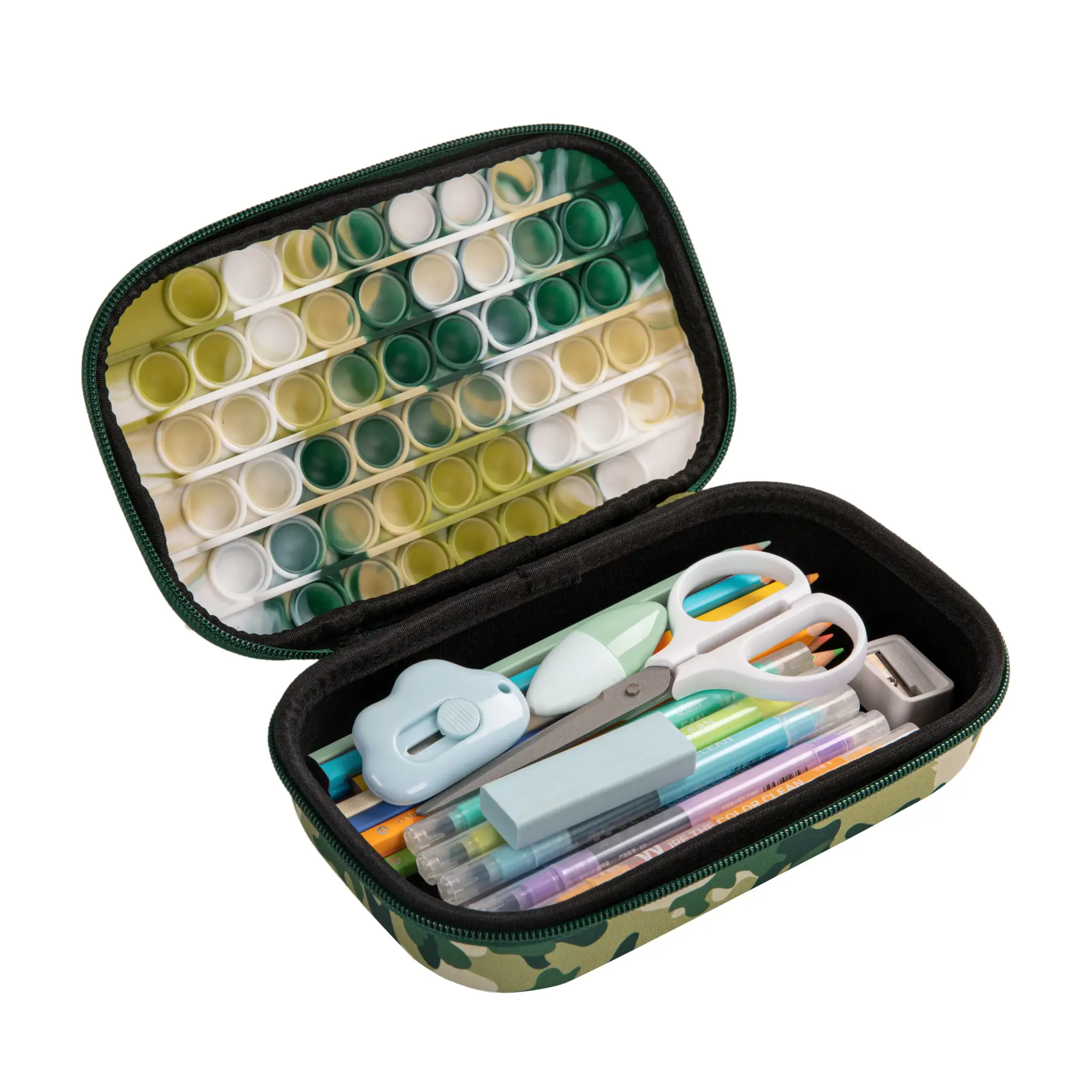 Penalas ZIPIT ZIP & POP Storage Box, kariškas