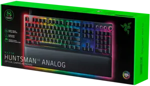 "Razer Huntsman V2", optinė žaidimų klaviatūra, RGB LED apšvietimas, rusiška, juoda, laidinė