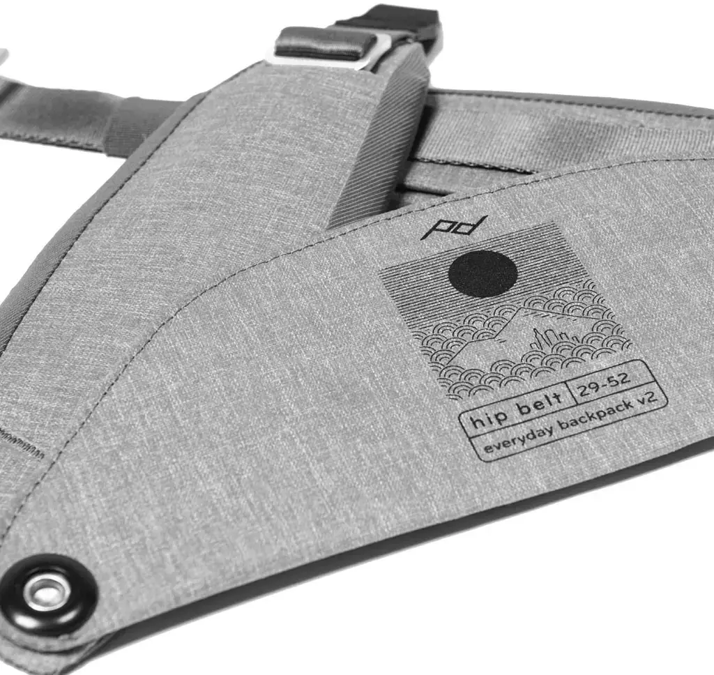 "Peak Design" kasdienis klubo diržas V2, pelenų spalvos