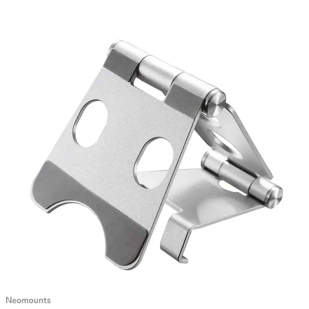 "Neomounts by Newstar" sulankstomas telefono stovas, Mobilusis telefonas / išmanusis telefonas, Pasyvus laikiklis, Stalas, Vidinis, Sidabrinis