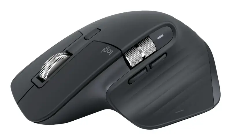 Logitech MX Master 3S Belaidė pelė RF Wireless + Bluetooth, 8000 DPI, Graphite