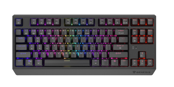 Genesis THOR 230 | Mechanical Gaming Keyboard | Wireless | US | Black | 2.4 GHz, Bluetooth, USB | Outemu Panda