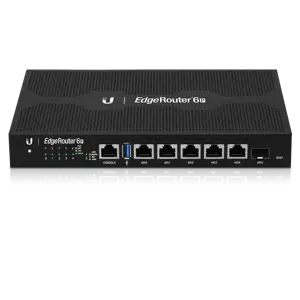 UBIQUITI ER-6P Ubiquiti ER-6P EdgeRouter 6P - 5x Gigabit maršrutizatorius su 24 V pasyviuoju PoE, 1xSFP