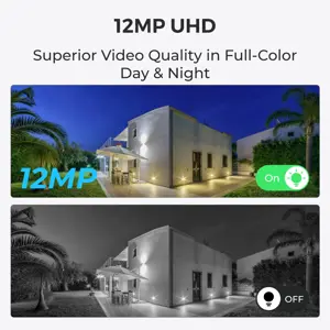 Reolink P344 - Smart 12MP PoE Dome Camera, Person/Vehicle/Pet Alerts, Color Night Vision, Two-Way Audio, IP security camera, Indoor & outdoor, Wired, 700 lm, 6500 K, Internal