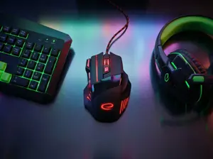 ESPERANZA EGM201R WIRED MOUSE FOR GAMERS 7D OPT. USB MX201 WOLF RED
