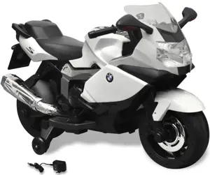 BMW 283  baltas vaikiškas elektrinis motociklas 6 V