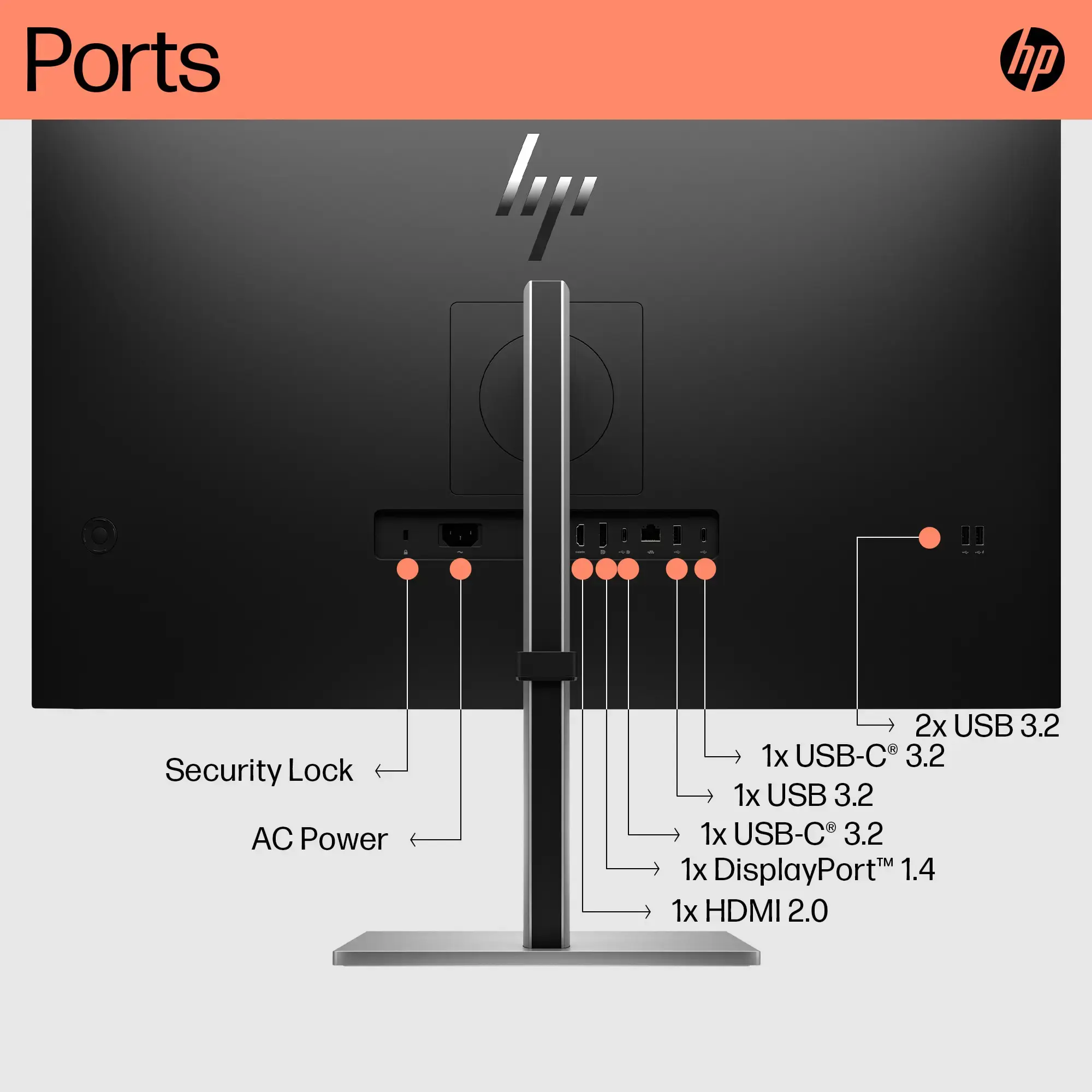 HP E32k G5 4K, 80 cm (31,5"), 3840 x 2160 taškų, 4K Ultra HD, 5 ms, juoda