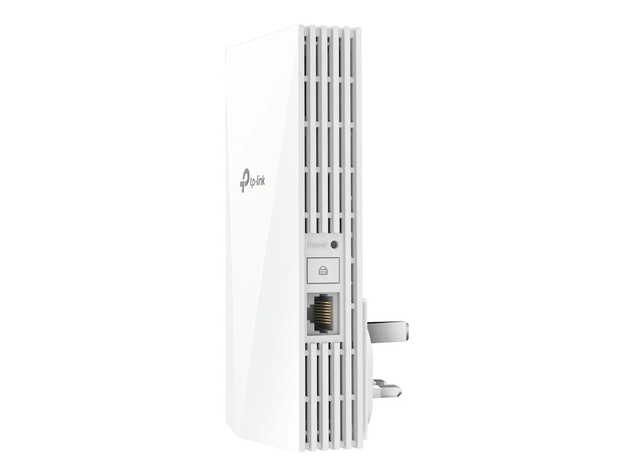 TP-Link AX3000 Mesh WiFi 6 Extender, baltas, vidinis, tinklinis maršrutizatorius, maitinimas, būsena, CE: 2,4 GHz ≤16 dBm, 5 GHz ≤21 dBm, CE, RoHS