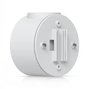 UBIQUITI CAMERA COMPACT JUNCTION BOX WHITE. TAMPER-RESISTANT JUNCTION BOX FOR COMPACT UNIFI DOME AND TURRET CAMERAS THAT ENHANCES MOUNTING DURABILITY, AESTHETICS, AND EASE OF MAINTENANCE
