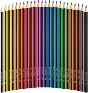 Spalvoti pieštukai STAEDTLER NORIS COLOUR 185, 24 spalvos