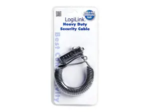 LOGILINK NBS004 LOGILINK - Nešiojamojo kompiuterio užraktas nuo vagystės, juodas